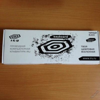 Лот: 5873812. Фото: 1. Клавиатура IRU USB черного цвета... Клавиатуры и мыши
