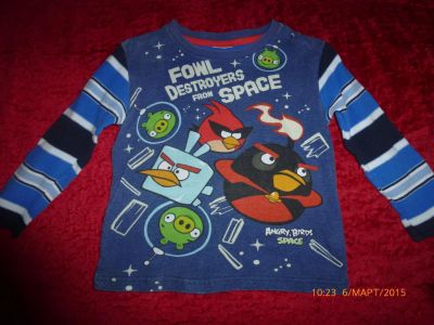 Лот: 5189438. Фото: 1. Тонковка Angry Birds. Рубашки, блузки, водолазки