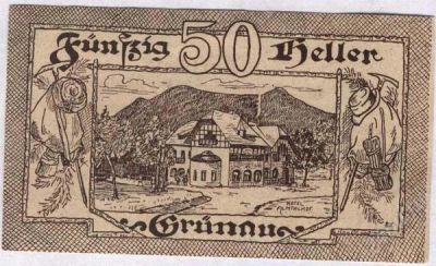 Лот: 1420259. Фото: 1. Австрия. Нотгельд. 50 геллер 1920г... Германия и Австрия