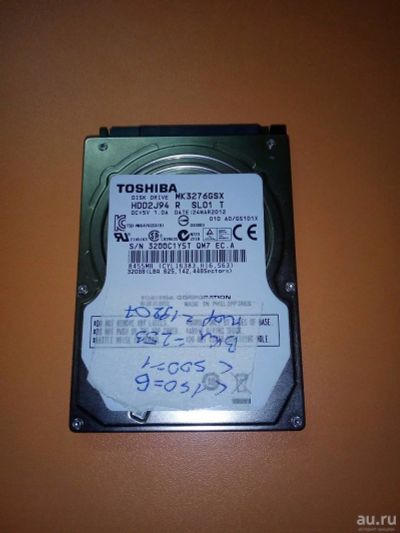 Лот: 13483002. Фото: 1. Жесткий диск HDD Toshiba 320Gb... Жёсткие диски (HDD)