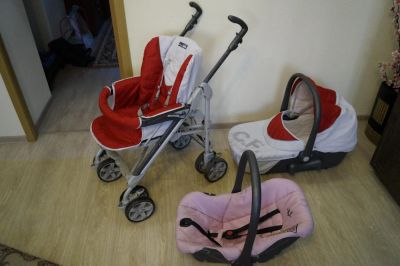Лот: 9113345. Фото: 1. Коляска cam Combi Family 3 в 1. Коляски