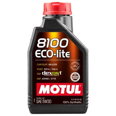 Лот: 12821015. Фото: 1. MOTUL 8100 ECO-LITE 5W30 100... Масла, жидкости