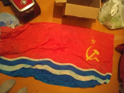 Лот: 14368121. Фото: 1. Советский флаг. Флаги, гербы