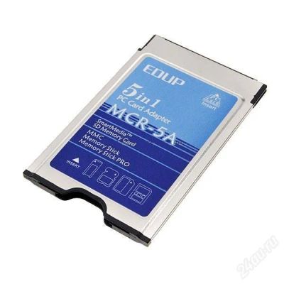 Лот: 116241. Фото: 1. PCMCIA картридер 5в1 для ноутбука... Другое (комплектующие)