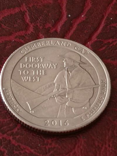 Лот: 20040262. Фото: 1. 25 центов 2016 г. Сша. Парк. Камберленд-Гэп... Америка