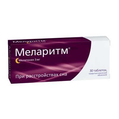 Лот: 23717244. Фото: 1. Меларитм таб. п о плен. 3мг №30. Лекарства
