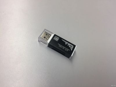 Лот: 13395498. Фото: 1. Картридер USB 2.0 (Чёрный). Картридеры