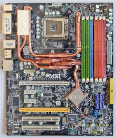 Лот: 1194072. Фото: 1. msi p35 platinum combo ( слот... Материнские платы