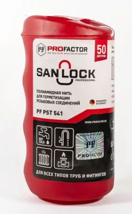 Лот: 25015746. Фото: 1. Нить для герметизации San-Lock... Сантехнические уплотнители