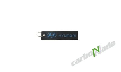 Лот: 14363013. Фото: 1. Брелок Hyundai ткань черный. Брелоки для ключей