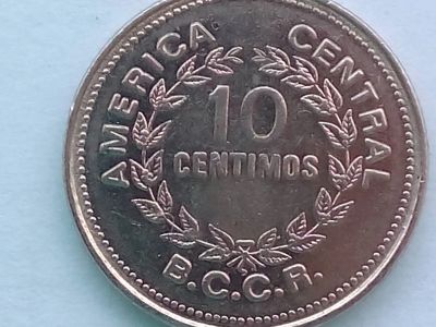 Лот: 19907723. Фото: 1. Монета Коста-Рика 10 сентимо... Америка