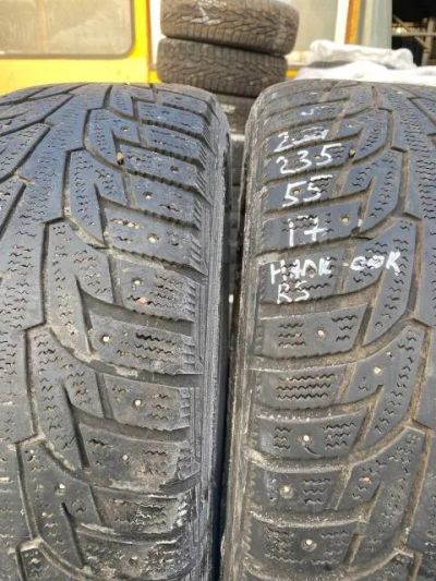 Лот: 25049520. Фото: 1. 2шт. 235-55-17 Hankook Winter... Шины