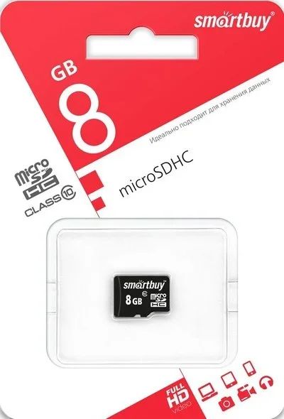 Лот: 6339402. Фото: 1. Карта памяти MicroSD 8GB Smartbuy... Карты памяти