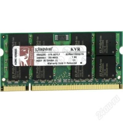 Лот: 2211510. Фото: 1. SODIMM DDR II/667Mhz/Kingston... Оперативная память
