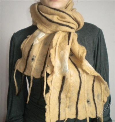 Лот: 1257114. Фото: 1. Шарф - уютно и красиво! Hand made... Шарфы, платки