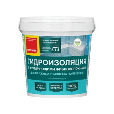 Лот: 24091200. Фото: 1. Гидроизоляция Neomid, полиакриловая... Клеи, герметики, пена монтажная, клейкие ленты