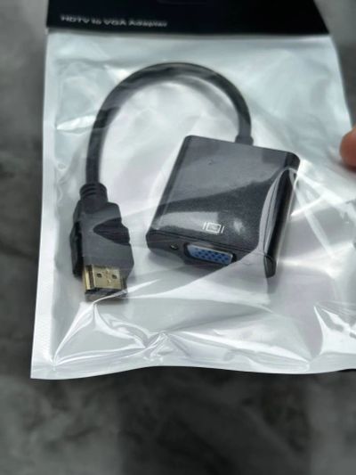 Лот: 24880179. Фото: 1. HDMI-VGA переходник адаптер HDMI... Шлейфы, кабели, переходники