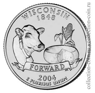 Лот: 11308226. Фото: 1. США 25 центов 2004 года. Серии... Америка