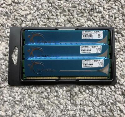 Лот: 11235911. Фото: 1. G.Skill 6 GB (3 x 2 GB) DDR3 PC3-10666... Оперативная память