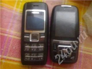 Лот: 205164. Фото: 1. Nokia 1600 и Samsung D600 одним... Кнопочные мобильные телефоны