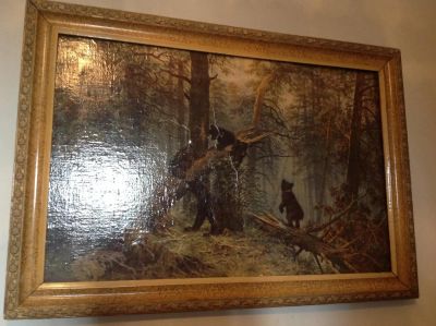 Лот: 5538221. Фото: 1. Копия картины "Утро в сосновом... Картины, рисунки
