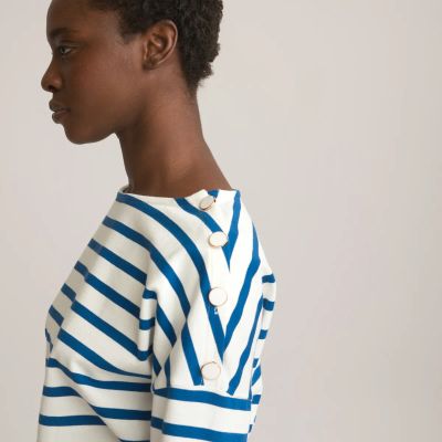 Лот: 24305313. Фото: 1. Футболка-тельняшка LaRedoute. Топы, майки