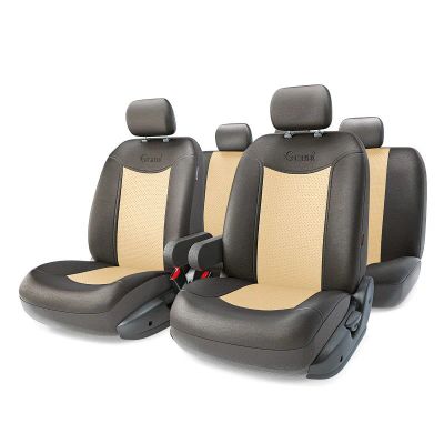 Лот: 4798001. Фото: 1. Авточехлы кожаные Grand Full... Чехлы, коврики, оплетки руля