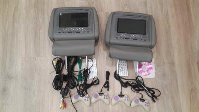 Лот: 8105859. Фото: 1. Авто подголовники с DVD+TV+USB. Электроприборы для автомобиля