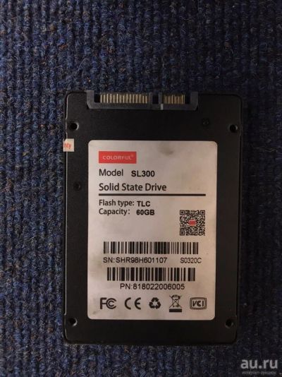Лот: 14152463. Фото: 1. SSD 60GB Colorful SL300 60GB... SSD-накопители
