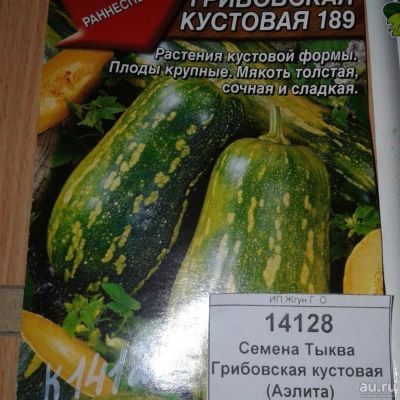 Лот: 9122763. Фото: 1. Семена / овощи / Тыква / Грибовская... Овощи