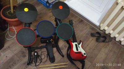 Лот: 10967697. Фото: 1. Комплект guitar band, drums, guitar... Игры для консолей