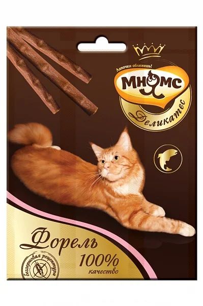 Лот: 18887750. Фото: 1. Мнямс Деликатес лакомые палочки... Корма