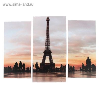 Лот: 17463772. Фото: 1. Модульная картина "Эйфелева башня... Произведения