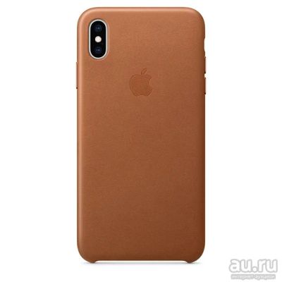 Лот: 14322225. Фото: 1. Кожаный чехол iPhone XS Max коричневый. Чехлы, бамперы