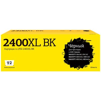Лот: 24547746. Фото: 1. Картридж T2 IC-CPGI-2400XL BK. Картриджи, расходные материалы