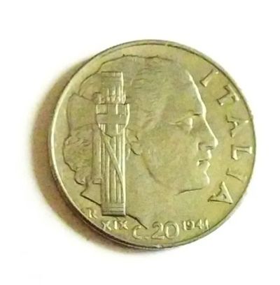 Лот: 25122489. Фото: 1. Италия 20 чентезимо 1941. Европа