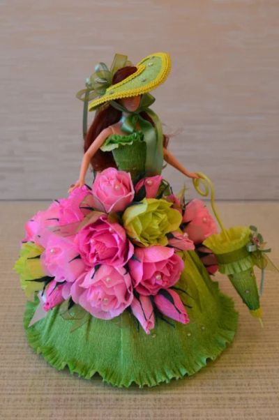 Лот: 6322580. Фото: 1. Букет из конфет. Букеты из конфет, игрушек