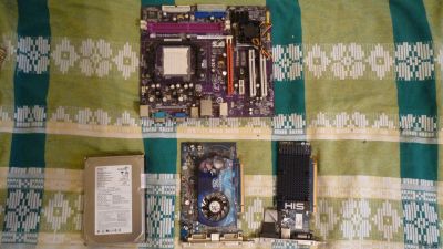 Лот: 18338454. Фото: 1. Материнская плата AM2 ECS GeForce6100PM-M2... Материнские платы