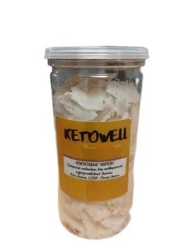 Лот: 22072256. Фото: 1. KETOWELL, Кокосовые чипсы, 100... Народная медицина, БАДы