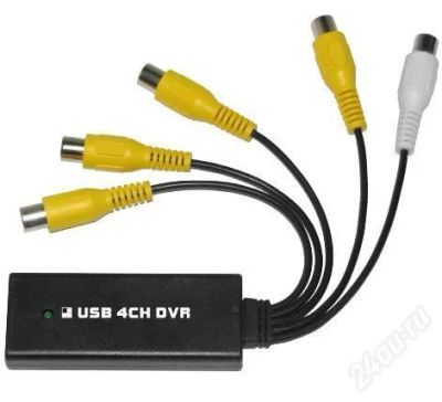 Лот: 3687807. Фото: 1. USB DVR 4CH USB-плата видеозахвата... Видеонаблюдение
