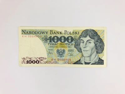 Лот: 23302612. Фото: 1. Банкнота. Польша. 1000 злотых... Другое (банкноты)
