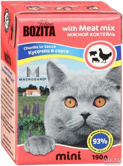 Лот: 13771334. Фото: 1. Bozita (Бозита) Mini влажный корм... Корма