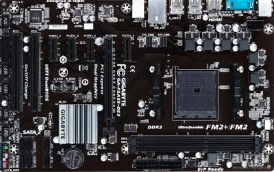 Лот: 15811864. Фото: 1. Материнская плата GigaByte GA-F2A55-DS3... Материнские платы