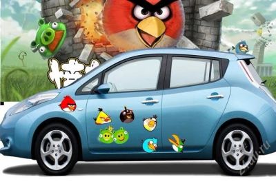 Лот: 2254536. Фото: 1. наклейки стикеры для авто angry... Наклейки автомобильные