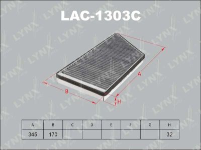 Лот: 13357007. Фото: 1. Lynx LAC-1303C Салонный фильтр. Расходные материалы