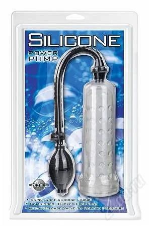 Лот: 2234187. Фото: 1. Помпа мужская SILICONE POWER прозрачная. Игрушки
