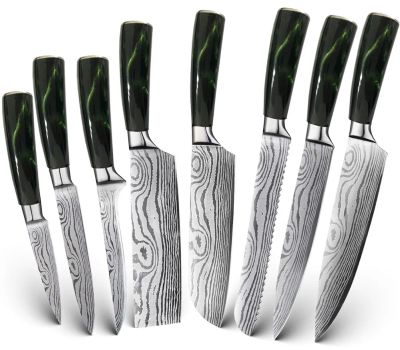 Лот: 19907111. Фото: 1. Набор кухонных ножей Spetime 8-Pieces... Столовые приборы, ножи