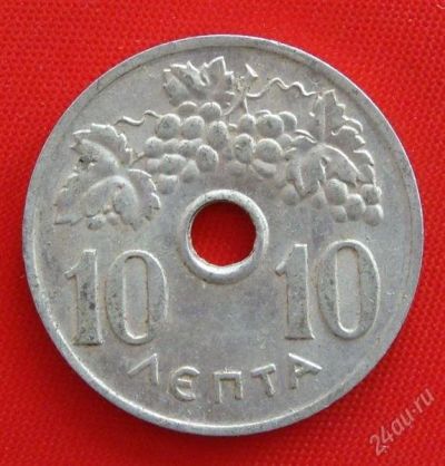 Лот: 1853920. Фото: 1. (№1771/LF) 10 лепт 1969 (Греция... Европа