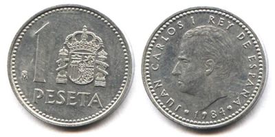 Лот: 3099462. Фото: 1. испания 1 песета 1986. Европа