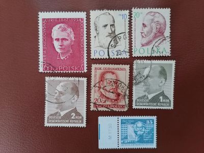 Лот: 25676317. Фото: 1. Набор марок разных стран Личности. Марки